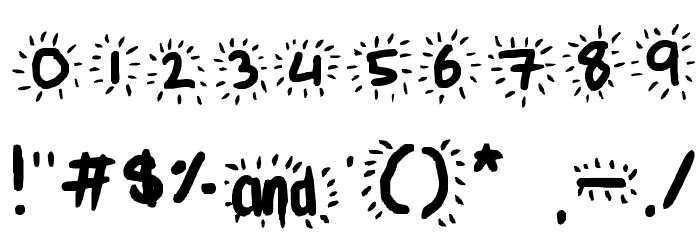 Light it up like its dynamite Font OTHER CHARS