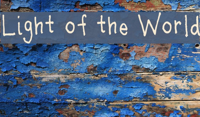 Light of the World Font examples