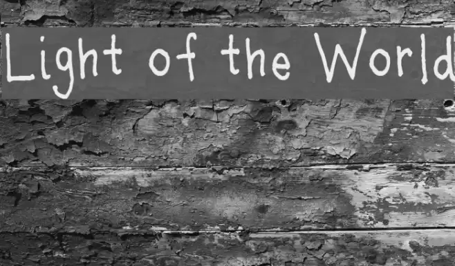 Light of the World Fonte examples