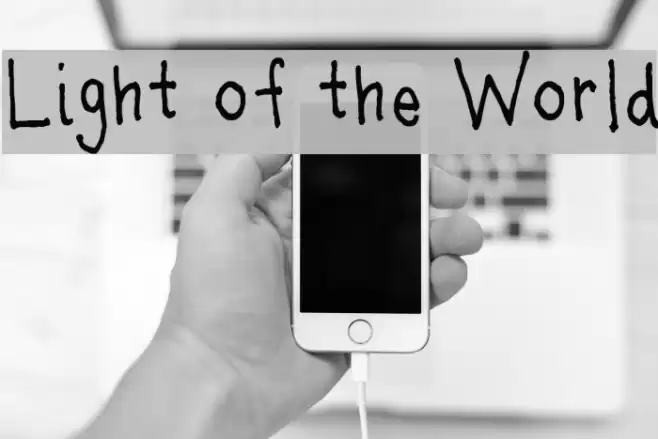 Light of the World Fonte examples