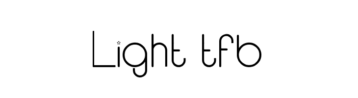 Light tfb  Скачать бесплатные шрифты