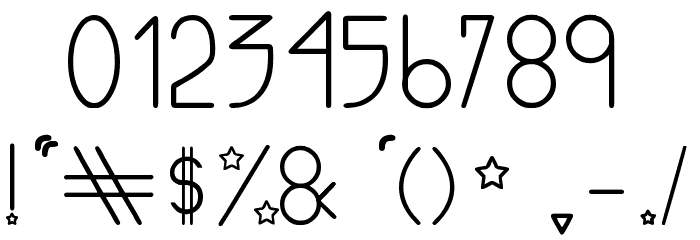 Light tfb Font OTHER CHARS