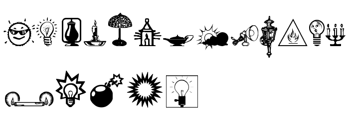 LightBats Font LOWERCASE