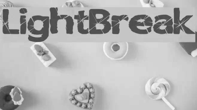 LightBreak फ़ॉन्ट examples