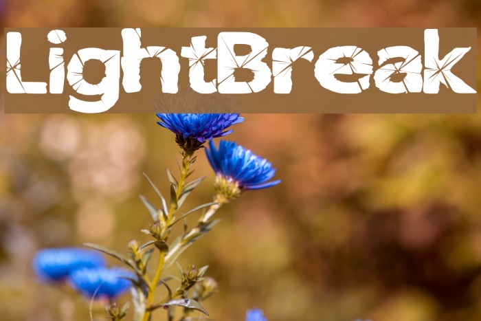 LightBreak फ़ॉन्ट examples