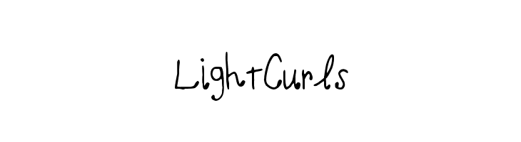 LightCurls Font