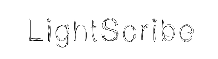 LightScribe Font