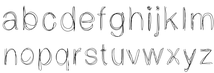 LightScribe Font LOWERCASE