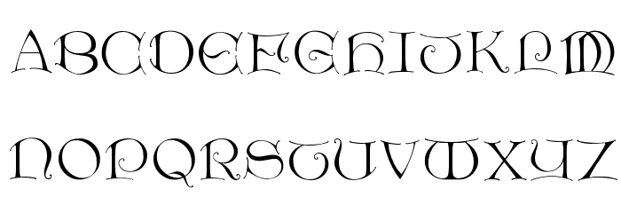 LightUnciale Font LOWERCASE