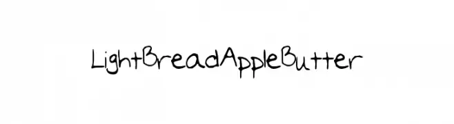 Light_Bread__Apple_Butter  Frei Schriftart Herunterladen