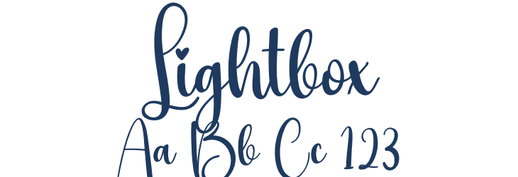Lightbox Font Preview