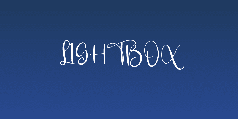 Lightbox Social Header