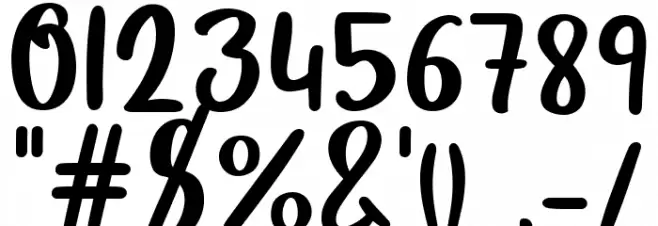 Lightbulb Demo Regular Font OTHER CHARS