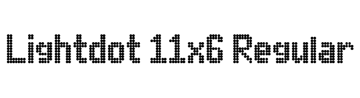 Lightdot 11x6 Regular  font caratteri gratis