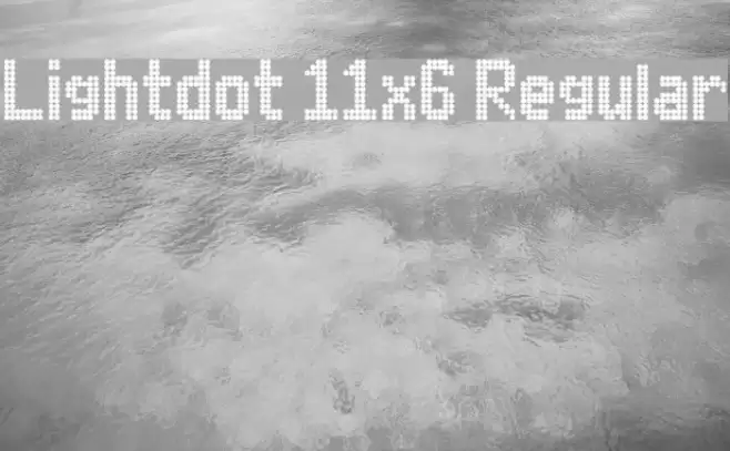 Lightdot 11x6 Regular Font examples