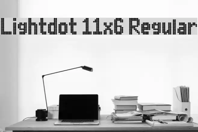 Lightdot 11x6 Regular Font examples
