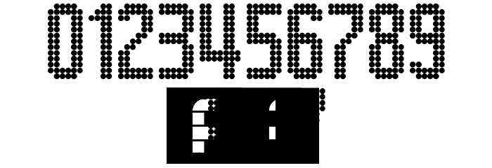Lightdot 13x6 Regular Font OTHER CHARS