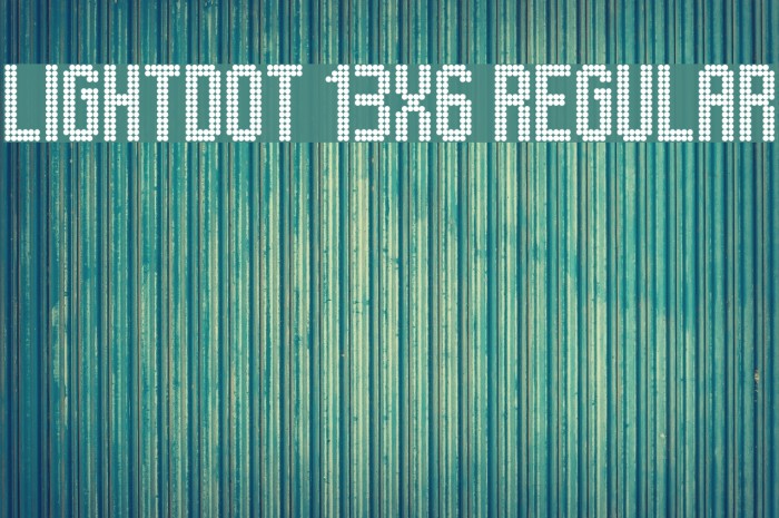 Lightdot 13x6 Regular Font examples