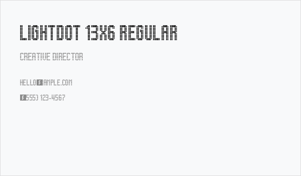 Lightdot 13x6 Regular Business Card