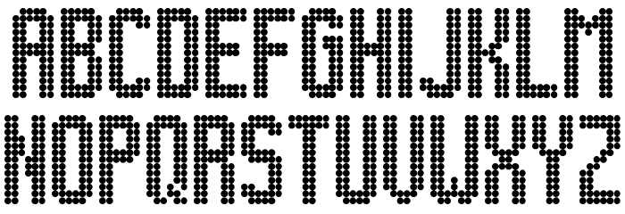 Lightdot 13x6 Regular Font LOWERCASE