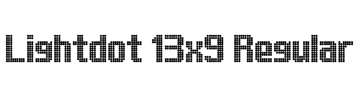 Lightdot 13x9 Regular Font