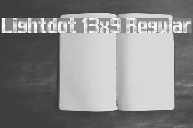 Lightdot 13x9 Regular Font examples