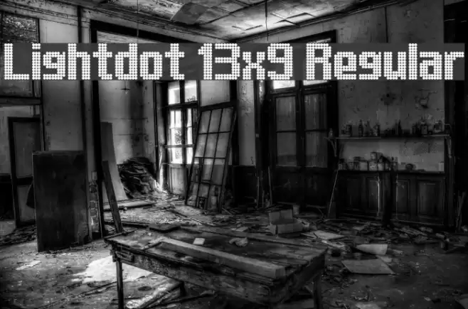 Lightdot 13x9 Regular Font examples