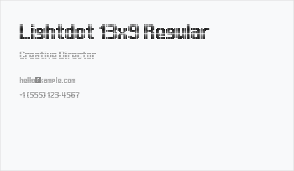 Lightdot 13x9 Regular Business Card