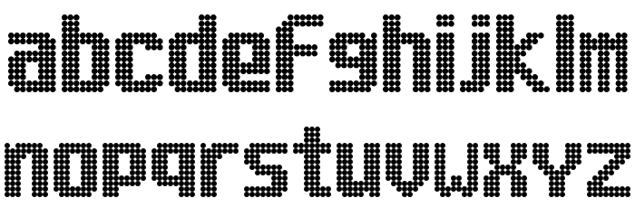Lightdot 13x9 Regular Font LOWERCASE