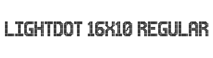 Lightdot 16x10 Regular  免费字体下载