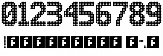Lightdot 16x10 Regular Font OTHER CHARS
