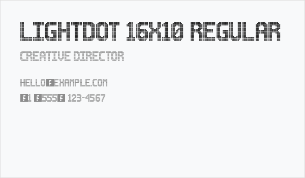 Lightdot 16x10 Regular Business Card