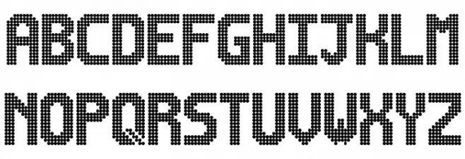 Lightdot 16x10 Regular Шрифта строчной