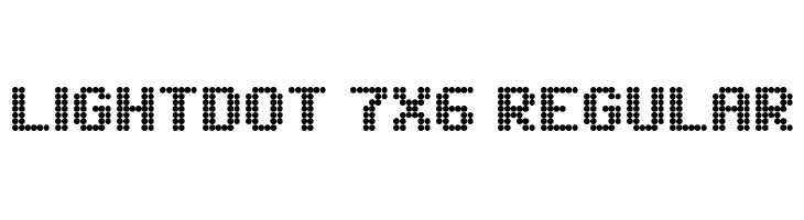 Lightdot 7x6 Regular  免费字体下载