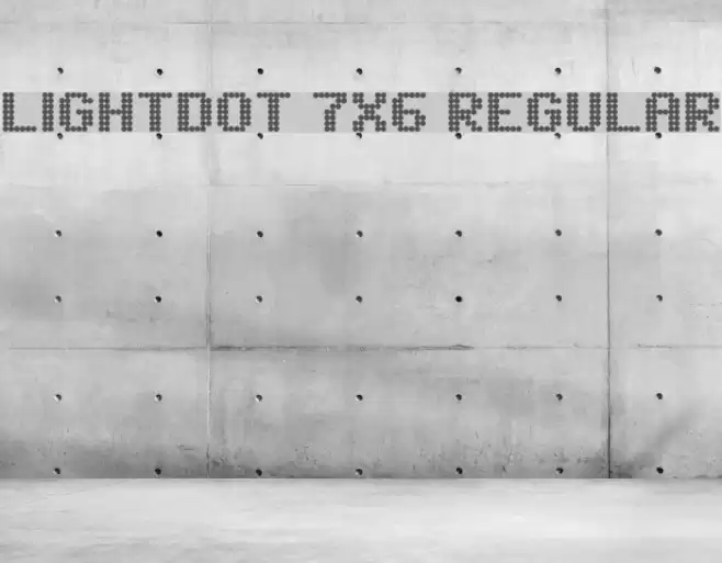 Lightdot 7x6 Regular Font examples
