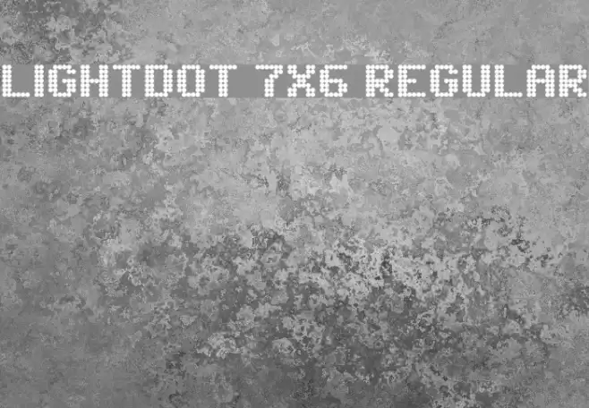 Lightdot 7x6 Regular Font examples