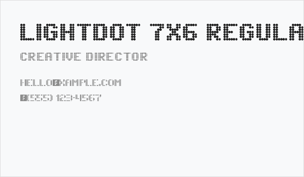 Lightdot 7x6 Regular Business Card