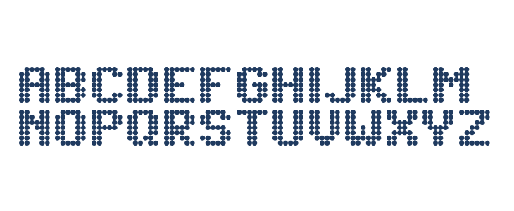 Lightdot 7x6 Regular Lowercase