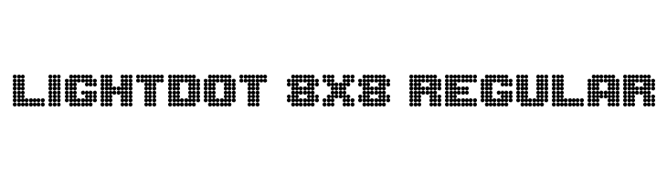 Lightdot 8x8 Regular फ़ॉन्ट