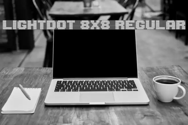 Lightdot 8x8 Regular फ़ॉन्ट examples