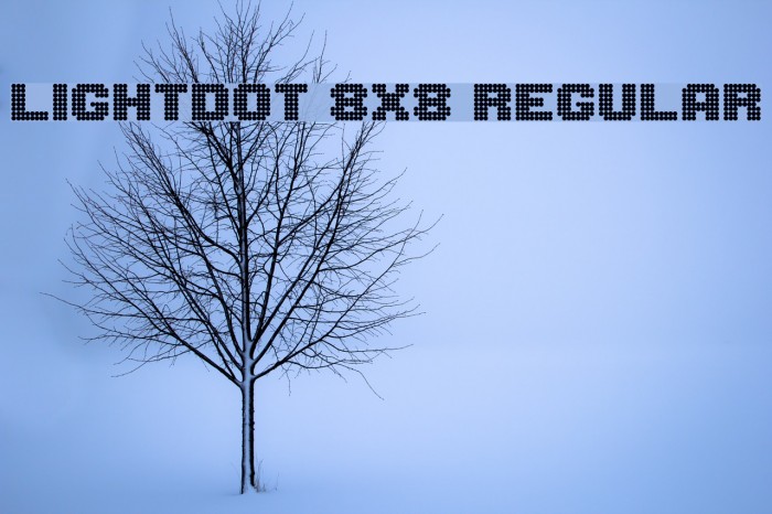 Lightdot 8x8 Regular फ़ॉन्ट examples