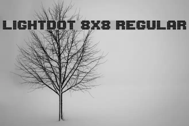 Lightdot 8x8 Regular फ़ॉन्ट examples