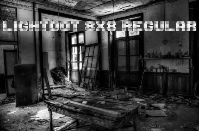 Lightdot 8x8 Regular फ़ॉन्ट examples