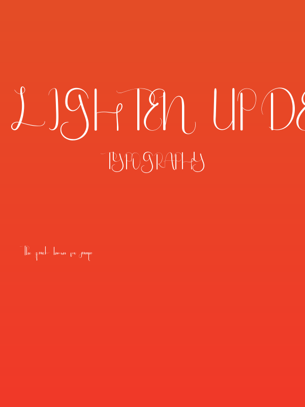 Lighten Up Demo Poster