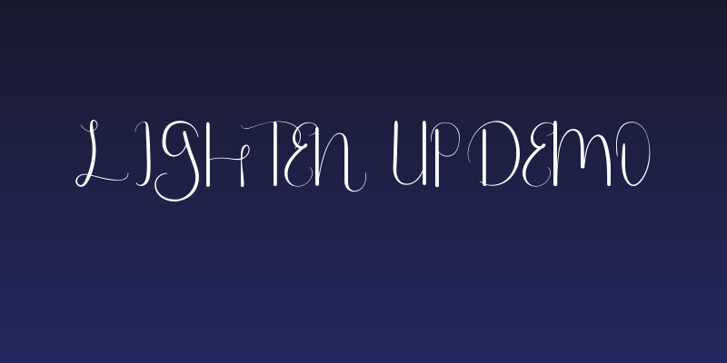 Lighten Up Demo Social Header