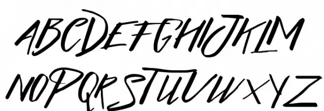 Lightening Free Font Schriftart Groß