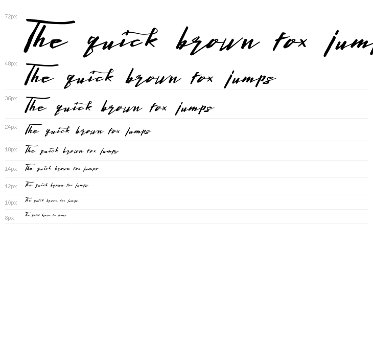 Lightening Free Font Waterfall