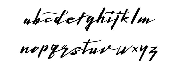 Lightening Free Font Font LOWERCASE