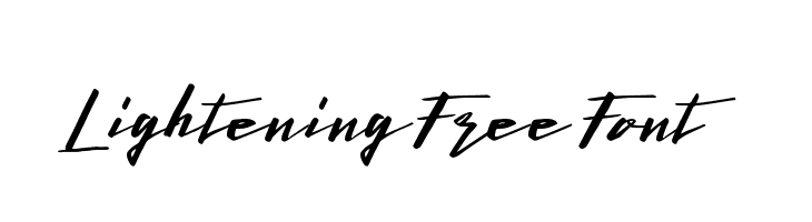 LighteningFreeFont  Free Fonts Download