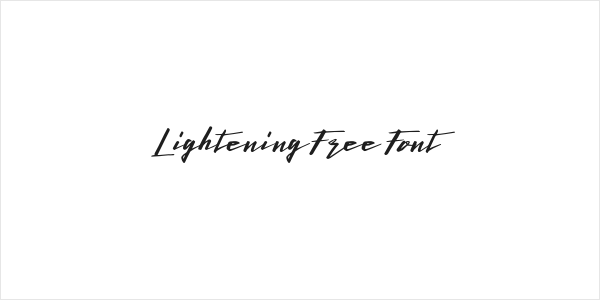 LighteningFreeFont Logo